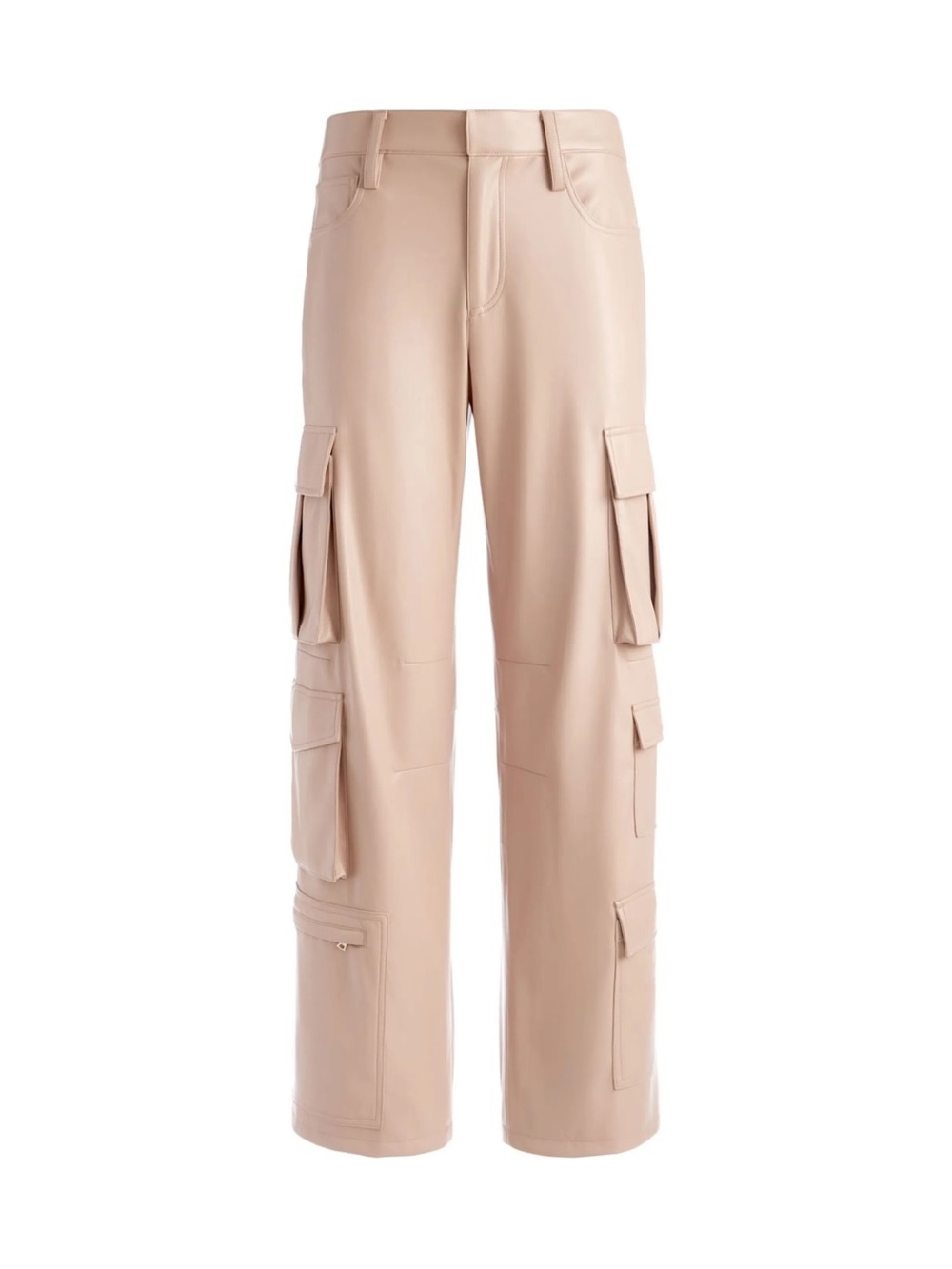 alice + olivia Luis Faux Leather Cargo Pants
